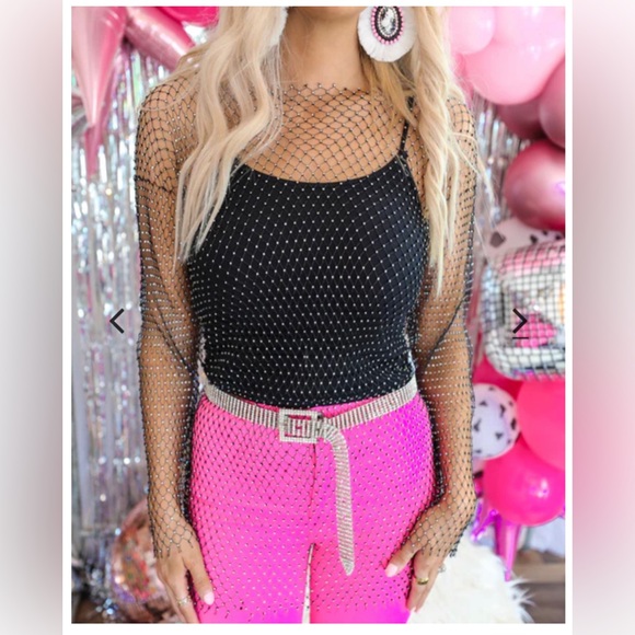 Black Rhinestone Top - Picture 8 of 17